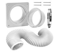 Vhjlfig Salida de Secadora,Conector De Pared Portátil Para Aire Acondicionado Con Manguera | Repuestos Placa Conectora para Ventiladores de Extracción Acondicionador de Aire Techo Cocina Baño