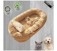 VHKJewE Camas puf Grandes de tamaño Humano Cama for Perros for Que la Gente duerma(Brown,175cm/69in)