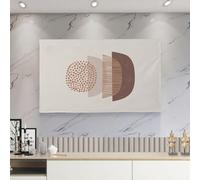 VHKJewE Funda for televisor de 32 a 75 pulgadas con estampado pintura, tela arte moderno, for montaje en pared, a prueba polvo(C,37 38in(92x58cm))
