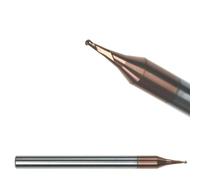 VHM Micro Radiusfreser Ballnose end mill Mini Radiusfräser Ø 0,2-0,9 - VHM-TiSiN para aceros VA, titanio, R 0,25 / Ø 0,5