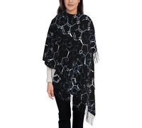 VhoMes Bufanda Símbolos De Química Química Mantón De Borla,Bufanda Con Flecos Cálida Abrigo De Lujo Para Mujer,Para Todas Las Estaciones 72 X197 CM