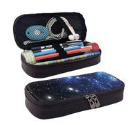VhoMes Estuche para lápices, estuche portátil para lápices, bolsa de cuero para la escuela, oficina, constelación, espacio exterior, nebulosa, nebulosa, estrella, cúmulo, astronomía, galaxia,