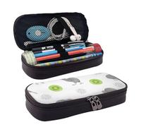 VhoMes Estuche para lápices, estuche portátil para lápices, bolsa de cuero para la escuela, oficina, patrón sin costuras, acuarela, kiwi, pájaro, kiwi, animal salvaje, kiwi, animal salvaje,