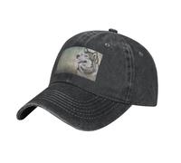 VhoMes Gorra de béisbol, casqueta de Mezclilla Lavada, Gorra Deportiva, Sombreros para papá, Sombreros de Camionero para Unisex,Dibujo Perro Malamute De Alaska Retrato