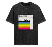 VHS Tape Cover Retro Japan Style Vaporwave Aesthetic Men's T-Shirt Unisex Black Cotton Print tee Shirts 3XL
