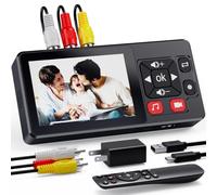 VHS to Digital Converter, Video VHS Digitalization Recorder mit Remote, Convierte grabaciones de VHS, VCR, DVR, DVD, Hi8, DV, videocámara, cinta de cassette, consolas de juegos a digital