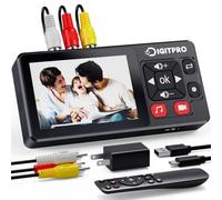 VHS to Digital Convertidor, VHS a Digital Grabador mit Remote, Convierte Grabaciones de VHS, VCR, DVR, DVD, Hi8, DV, Camcorder, Cassette Tape, Gaming Consoles a Digital