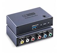 VHS VCR RCA a convertidor digital AV YPbPr componente a captura de video | Tarjeta de captura de componentes AV RCA YPbPr, salida digital USB 2.0, aplicable para consolas de juegos retro VHS VCR DVD