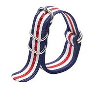 VHTDFEVXO Correa de Reloj de Cuero, Correa de Reloj Deportiva Militar la OTAN con Tejido Nailon 18/20/22/24 mm y Colorido, Hebilla Anillo Absorbente Sudor(Type 23,20mm)