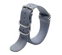 VHTDFEVXO Correa de Reloj de Cuero, Correa de Reloj Deportiva Militar la OTAN con Tejido Nailon 18/20/22/24 mm y Colorido, Hebilla Anillo Absorbente Sudor(Type 4,18mm)