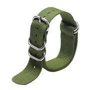 VHTDFEVXO Correa de Reloj de Cuero, Correa de Reloj Deportiva Militar la OTAN con Tejido Nailon 18/20/22/24 mm y Colorido, Hebilla Anillo Absorbente Sudor(Type 2,20mm)