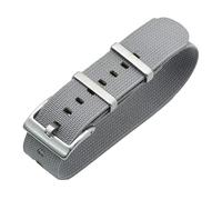 VHTDFEVXO Correa de Reloj de Cuero, Correa de Reloj Nailon elástico la OTAN for paracaídas Militar Las Tropas francesas 20 mm/22 mm, Repuesto Respetuoso con Piel(Gray,20mm)
