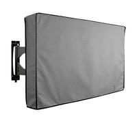 vhVHJry Funda Tv Exterior Outdoor Garden Patio TV Cover, Protect Screen, Weatherproof Dust-proof Black Grey Protector Tv Exterior(Grey,50-52in)