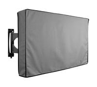 vhVHJry Funda Tv Exterior Outdoor Garden TV Cover Waterproof, Black Grey Sunscreen Television Protect Bag Protector Tv Exterior(Grey,For TV 36-38in)