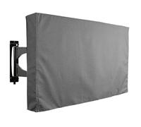 vhVHJry Funda Tv Exterior Weatherproof Dust-proof Outdoor TV Cover, Gray, Beige Protect Screen Garden Patio Protector Tv Exterior(Gray,FOR 50-52inch TV)
