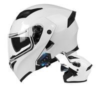 VHVYWY Casco Modular de Motocicleta con Bluetooth Integrado, Cascos Modulares Abatibles, Casco Integral para Motocicleta y Motocicleta, Certificación Ece 05,XL