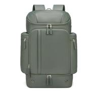 VHVYWY Mochila de Viaje de 45 L, Mochila Deportiva para Mujer con Bolsa Impermeable y Compartimento para Zapatos, Ergonómica y Antirrobo para Niños Military Green