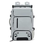 VHVYWY Mochila para PortáTil De 18 Pulgadas, Bolso De Viaje Impermeable para Hombre Y Mujer, con Compartimento para Ordenador Y Zapatos. Light Grey