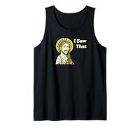 Vi Esa Cita Graciosa Jesús Meme Icono Cristiano Camiseta sin Mangas