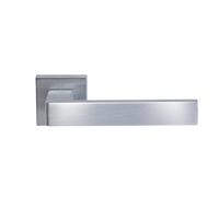 VI.Tel. f0198 R8 51 par de manillas para Puertas, Cromado Satinado
