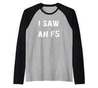 Vi un cazador de tormentas de tornado F5 Camiseta Manga Raglan