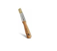 VIA Crema Coffee Machine Cleaning Brush for Portafilter and Grinder with Nylon Bristles, Wood Handle, Brown, Made in Italy