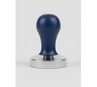 VIA CREMA Coffee Tamper, portafiltros, tamper, hecho en Italia, accesorio para cafetera (azul marino, 57 mm)