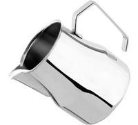 VIA CREMA Jarra espumadora de leche de acero inoxidable para cafetera Jarra espumadora de leche de café