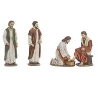 Via Crucis - Juego de estatuas para Belén de Pascua, 12,5 cm, 4 sujetos de resina