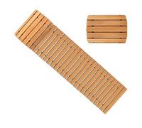 Vía de Jardín de Madera, Camión de Madera de 6 Pies/8 Pies/12 Pies de para Patios Al Aire Libre, Pase de Dura con Caminos de Fiesta de Bodas de Superficie No Deslizante Pine 12ft