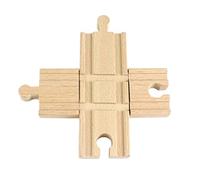 Vía de Tren de Madera, Accesorio de estación de riel Transversal Compatible con Juegos de Trenes de Juguete clásicos