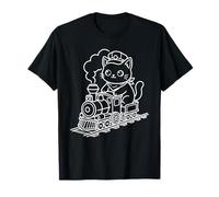 Vía férrea Kawaii Cat Railroader Camiseta