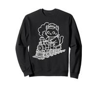 Vía férrea Kawaii Cat Railroader Sudadera