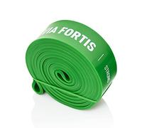 VIA FORTIS Banda Elástica de Resistencia Cuerda de Fuerza para Fitness, Crossfit, Pilates, Estiramientos| Incluye Bolsa de Transporte | 5 Niveles de Resistencia Diferentes (4 - Strong (Verde))