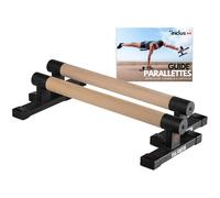 VIA FORTIS - Parallets bajos Pro - Base antideslizante - Barras paralelas para Calisthenics, Street Workout, Fitness, Gimnasia, Bombas, Dips - Accesorio de entrenamiento ligero - Capacidad 500 kg