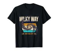 Vía Láctea Nuestra Galaxia Astronomía Espacial Retro Camiseta