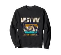 Vía Láctea Nuestra Galaxia Astronomía Espacial Retro Sudadera