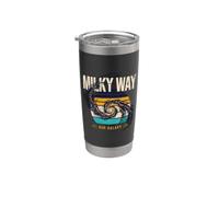 Vía Láctea Nuestra Galaxia Astronomía Espacial Retro Vaso térmico de acero inoxidable de doble pared