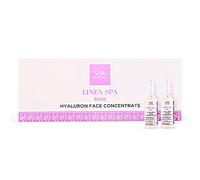 VIA NATURAL - Sérum concentrado de ácido hialurónico Linea Spa Rose - 10 ampollas de 5 ml | Complejo antiedad de 6 sustancias activas | Serum facial de alta calidad con efecto inmediato