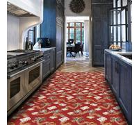 Via Vela 80x200cm Alfombras Pasillo Estilo Oriental Alfombra Cocina Lavable Antideslizante con patrón dragón y Nube Japonesa para la Entrada del lavadero