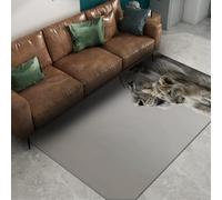 Via Vela Alfombra 180x300cm Modernas para Animales Salvajes salón Alfombrilla Antideslizantes Estilo Blanco y Negro Tapete Lavables con patrón león Cachorro de Grande Resistente a Manchas