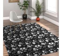 Via Vela Alfombra 180x300cm surrealistas para salón Diseño Cielo Estrellado Antideslizante Tapitas Lavables Grafiti Alfombrilla Grande Tapete Suave Comedor Patrón de Leopardo Azul Dream Pelo bajo