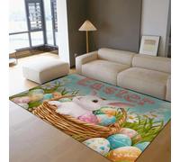 Via Vela Alfombra 60x90cm de Animales para Arte Mascotas salón Dormitorio Alfombrilla Moderna y única Lavable grafitis un Perro Negro Tapete Pelo bajo con Antideslizante en el Fondo Entrada