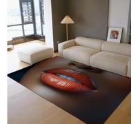 Via Vela Alfombra Boca Arte Moderno Labios Rojos Dormitorio 90x180cm
