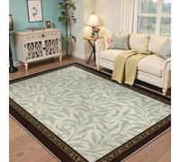 Via Vela Alfombrilla William Morris Sauce 60x120cm Verde Salvia Floral Hoja Lavable salón Dormitorio Tradicional Pelo bajo Antideslizante Grande Interior
