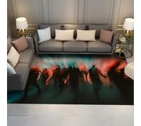 Via Vela Tapete Abstracto 60x120cm Figuras Calle Silueta Resistente Manchas salón Dormitorio Estilo borroso Fino Respaldo Goma Grande
