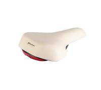 Via Veneto Bazam - Sillín de bicicleta blando Volare Icon XL Ergofit by Selle Bassano, fabricado en Italia, sillín retro cómodo y ergonómico para bicicletas y urbanas, unisex, color blanco