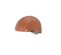 Via Veneto the Original Casco de Bicicleta Vintage Retro Modelo Toffee Cuero Vegano Cómodo Apto para Todas las Bicicletas Adulto Hombre Mujer Unisex Color Marrón Talla L