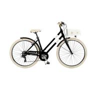 Via Veneto VV699L MILANO Lady Cuadro en Aluminio, 6 Velocidades Negro Mate