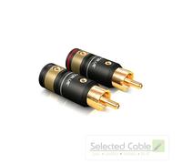 ViaBlue™ T6s Rca Enchufe Rca Tornillo-En para Ø de Cable 6- 8MM 4er Kit 30510